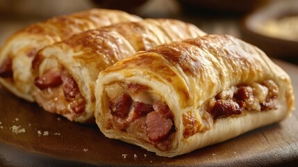 National Pigs in a Blanket Day Savory sausage rolls with flaky pastry for appetizers or snack ideas