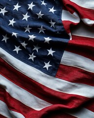 Fototapeta premium American Flag Fabric Texture