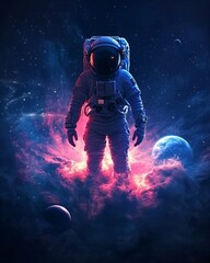 Fototapeta premium Astronaut in Galaxy