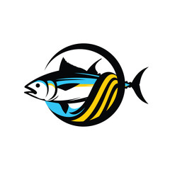 Tuna logo, tuna fish logo design