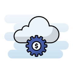 Cloud Service vector icon