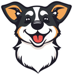 Happy Corgi Cartoon Mascot 