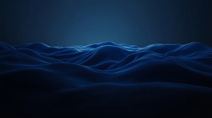 Blue Abstract Waves Background