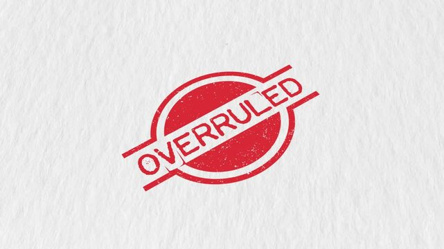OVERRULED Stamp