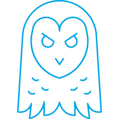 Owl Face icon single vector illustration