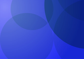 An abstract blue background with circles showcases a playful arrangement of circles in different sizes, adding depth and interest to the design.