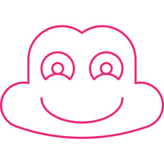 Frog Face icon single vector illustration