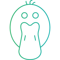 Duckling Face icon single vector illustration
