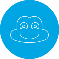 Frog Face icon single vector illustration