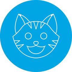 Cat Face icon single vector illustration