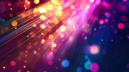 Colorful laser beams creating a festive light background. Nightspire. Illustration