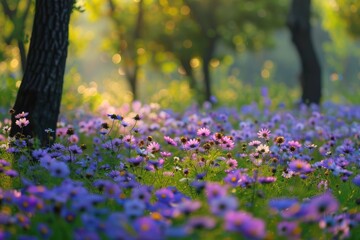 Obraz premium Planting flowers for spring season.