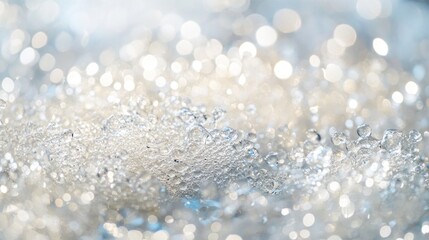 Abstract Water Droplets: A Sparkling Symphony of Light and Texture