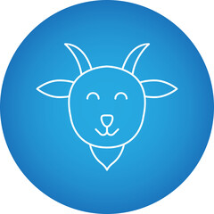 Lamb Face icon single vector illustration