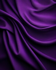 Obraz premium Purple Satin Fabric Draped Texture
