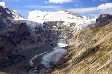 Pasterze Glacier, the longest glacier in the Eastern Alps. Austria, Europe.