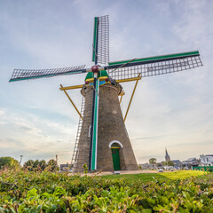 Windmühle Weltevreden in Domburg in den Niederlanden