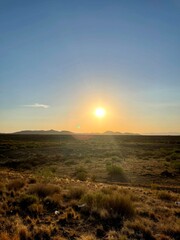 Serene Arizona Desert Sunrise Over Vast Landscape