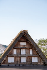 japanese old wooden house in the forest mountain