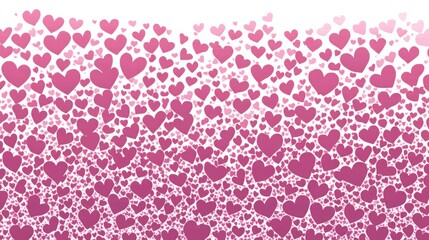 Monochromatic hearts creating a soft gradient pattern displaying modern minimalism inspiration and charm in design aesthetics