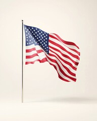 Obraz premium Waving American Flag