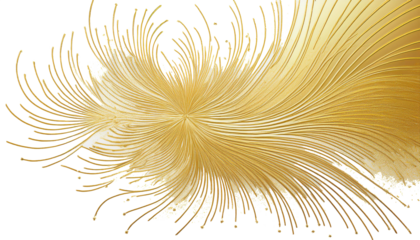 gold splatter with very thin lines ,simple pattern, as an advertising texture, isolated on a white background 