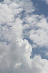 Blue sky with white clouds