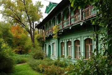 Obraz premium Leo Tolstoy's Historic Estate: A Glimpse into Russian Nobility and Culture