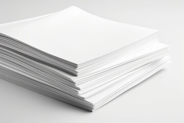Lorem Ipsum Text Concept. Selective Focus Photo of White Paper Sheets with Placeholder Text Used in Typesetting and Printing on White Space