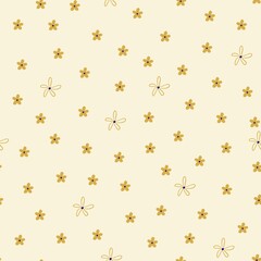 Seamless summer pattern with little flowers 