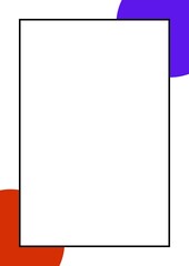 Artistic colored vertical borders and Frames, Photo frames, Colorful Borders,