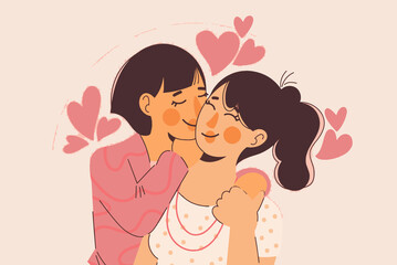 girl with a love heart