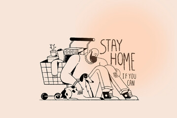 illustration of a shopping cart