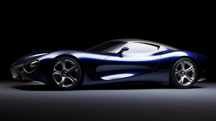 Sleek Gran Turismo (GT) Car in Blue - An Epitome of Speed and Automotive Engineering