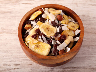 Mix of dried fruit and nuts