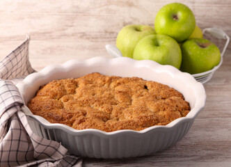 Wholewheat apple pie