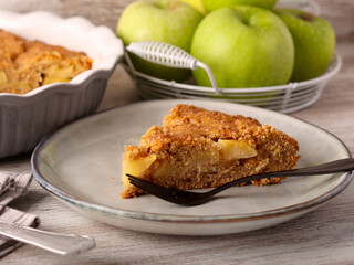 Whole meal apple pie