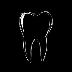 Tooth in Simple Lines