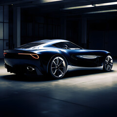 Sleek Gran Turismo (GT) Car in Blue - An Epitome of Speed and Automotive Engineering