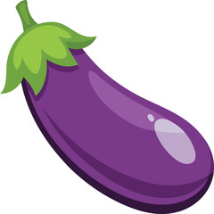 eggplant vector with white background