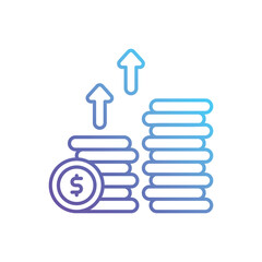 Profit vector icon