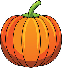 pumpkin with white background. Pumpkin isolated on white.