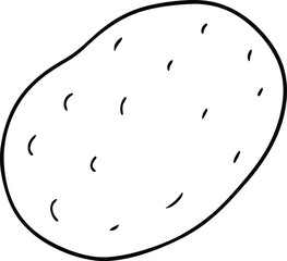 potato with white background. potato isolated on white.