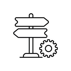 Decision Management vector icon