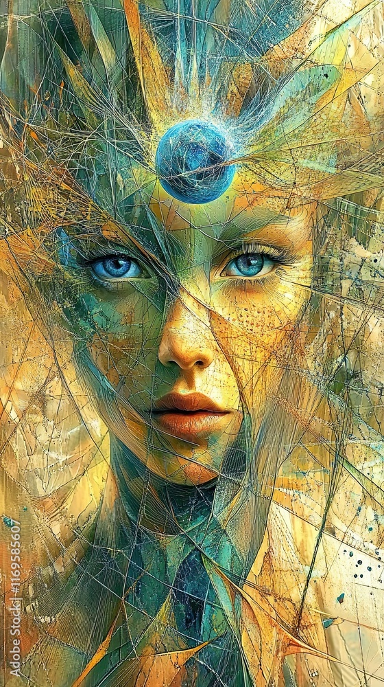 Poster Exploring the Intersection of Science and Nonduality Through Artistic Expression