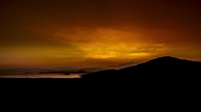 Time lapse of sunrise over Nechisar National Park near Arba Minch, Ethiopia.