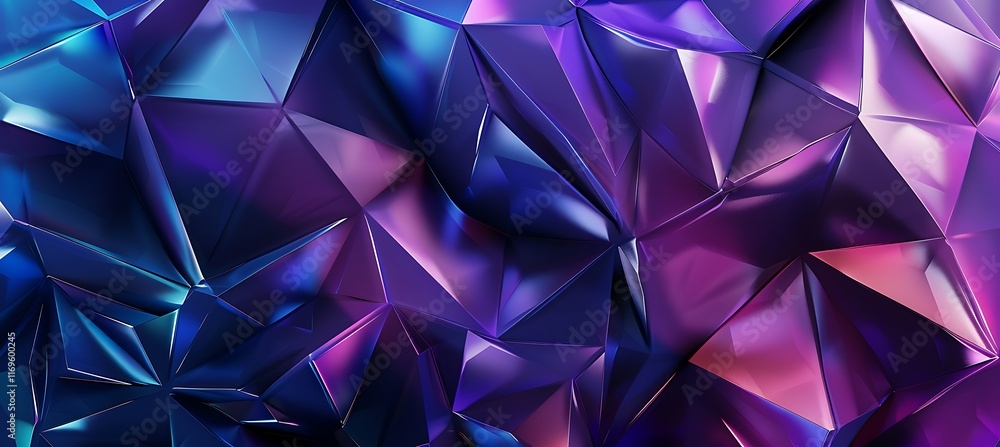 Poster a colorful purple geometric background with abstract shapes and patterns, offering a vibrant, artist