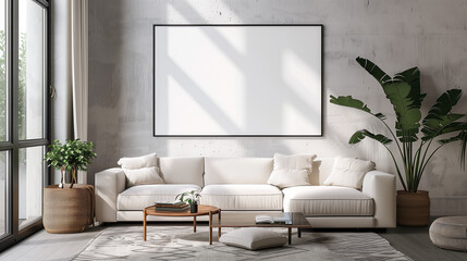 Mockup kitchen A-frame for your picture