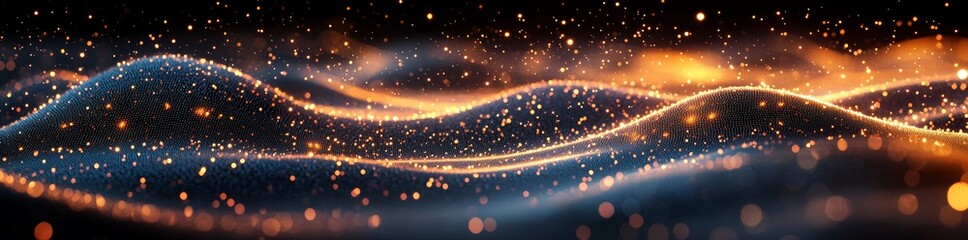 Obraz premium An abstract illustration of data connections where each dot signifies a node in lively teal