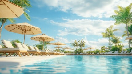 Luxury Tropical Poolside Paradise: Relaxing Getaway